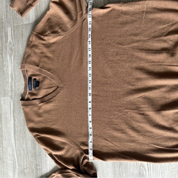 Men's Banana Republic Extra Fine Merino Wool Tan Sweater XL - Picture 10 of 12